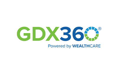 GDX360 Powered by WEALTHCARE Logo
