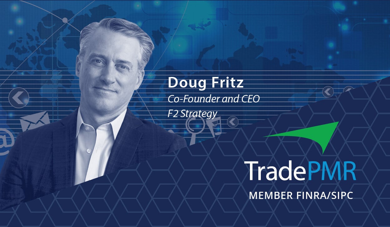 Doug Fritz of F2 Strategy in a suit with TradePMR logo